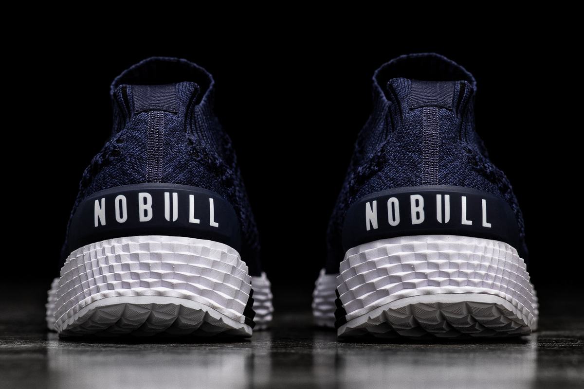 Nobull Knit Runner Men's Running Shoes Navy | Australia (RI0675)